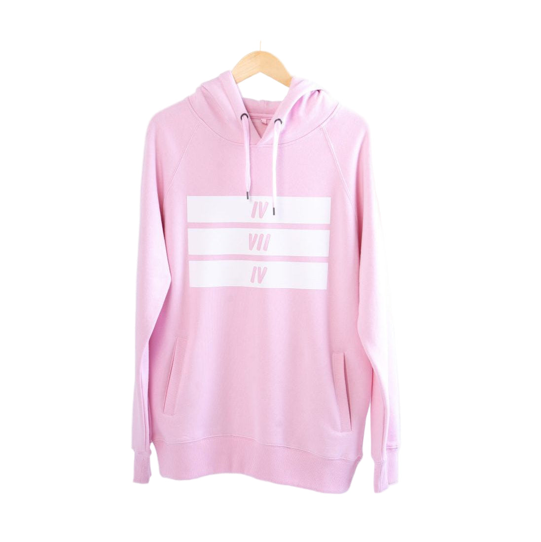 3 Bars Pink Hoodie