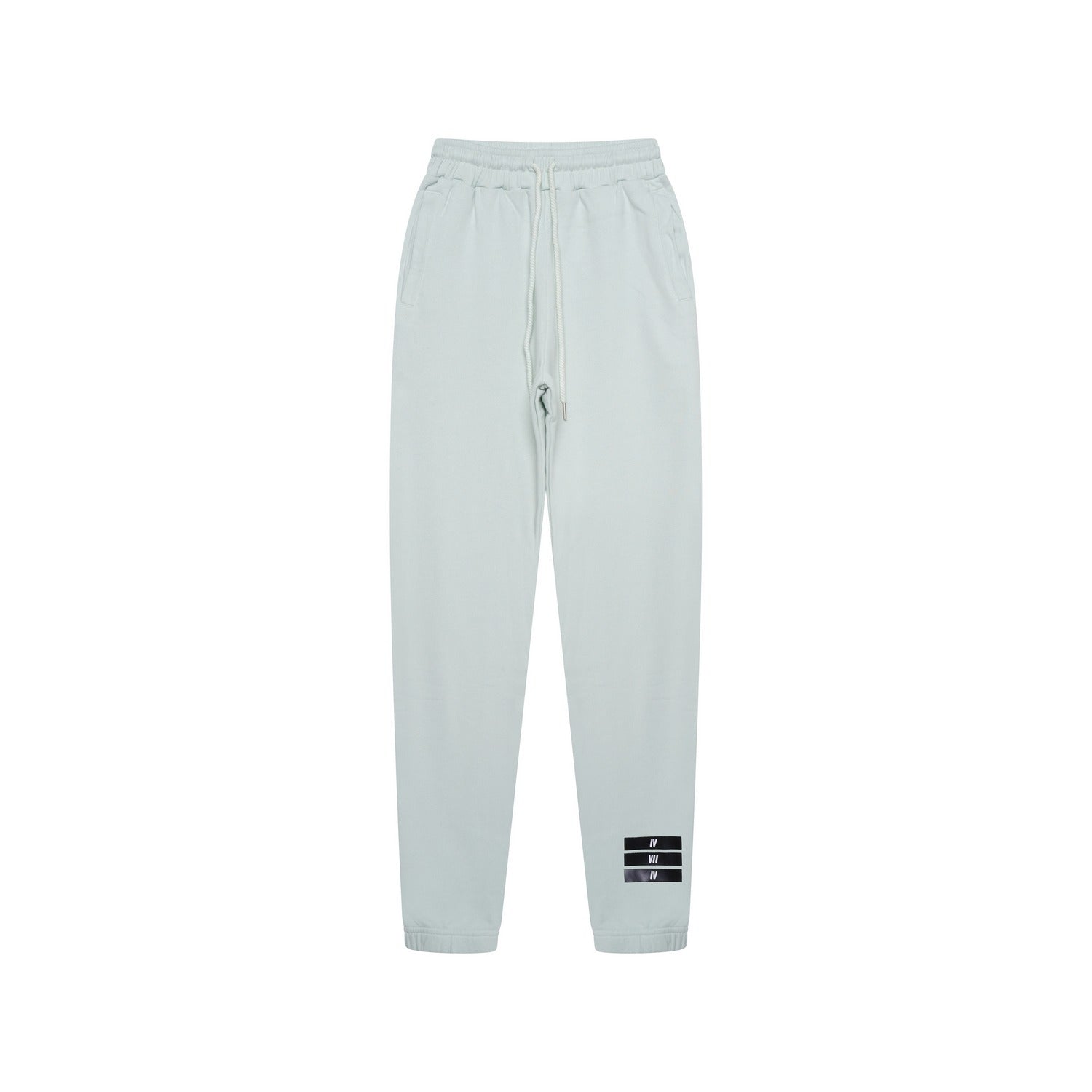 Organic Fitted Tracksuit Bottoms - Mint Green