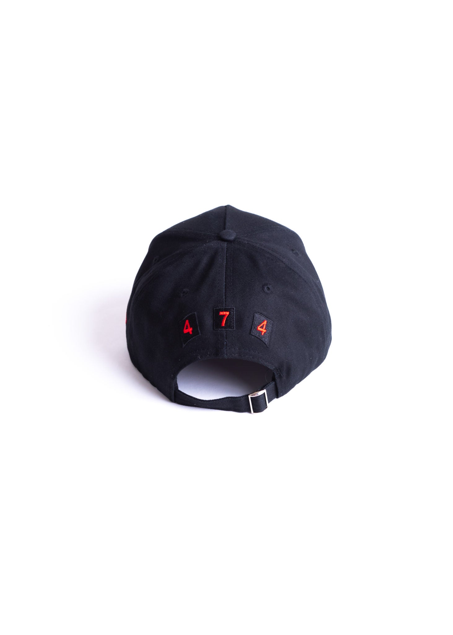 Black 474 Three Bars Distressed Baseball Cap