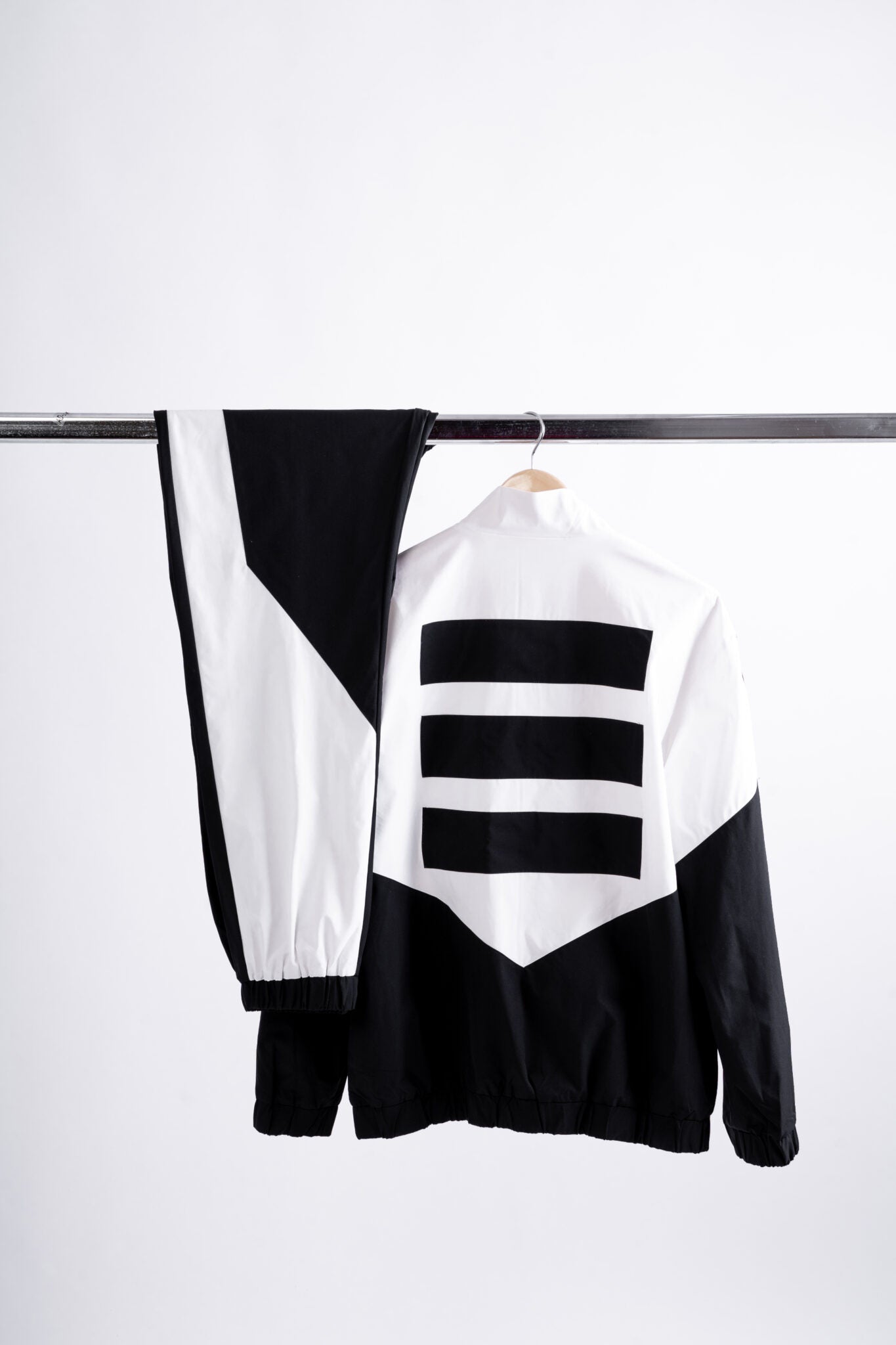 474 white and black tracksuit bottom - 474 Tracksuits