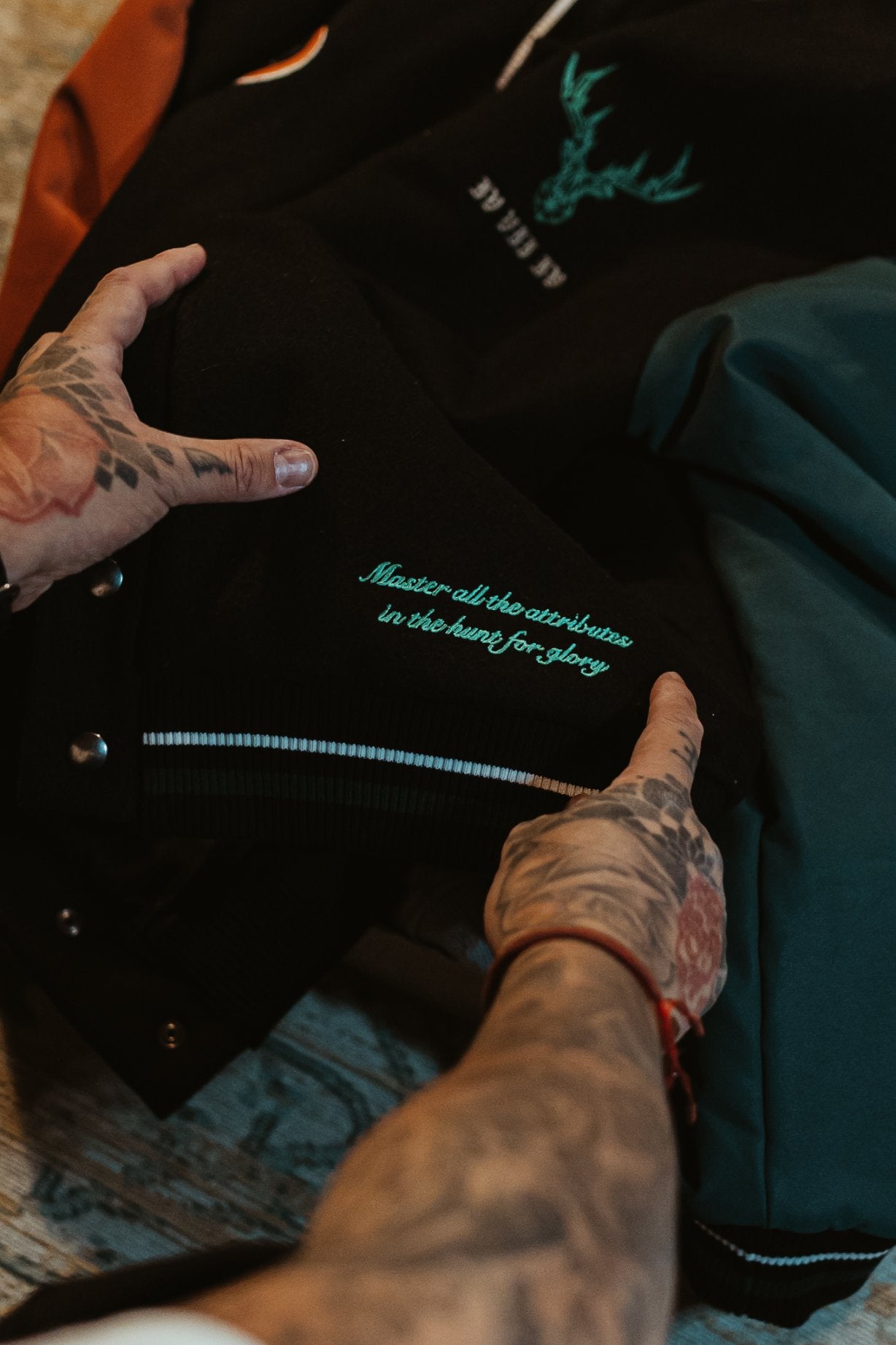 474 x Meister Vegan Leather Varsity Jacket