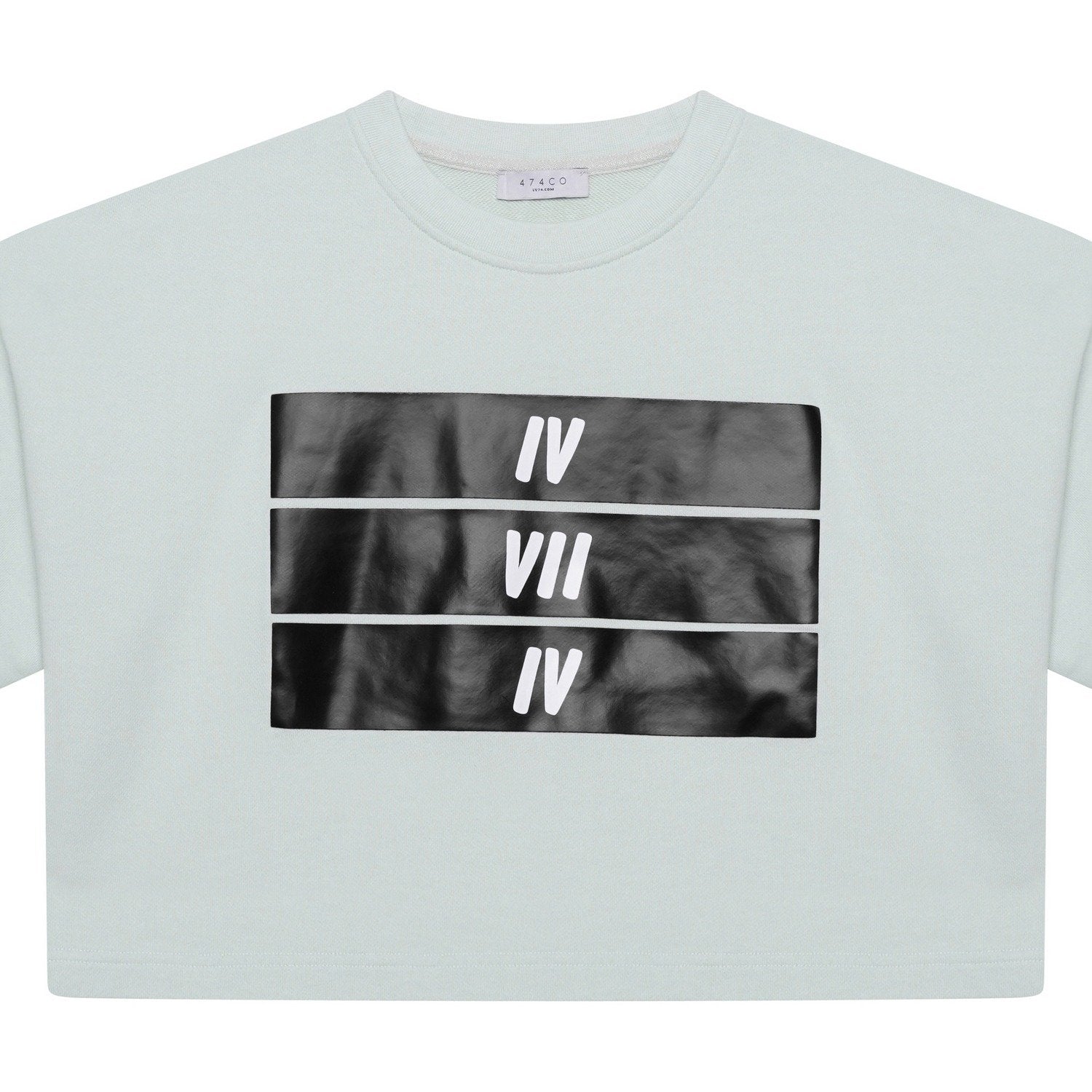 Organic Oversized Cropped T-Shirt - Mint Green