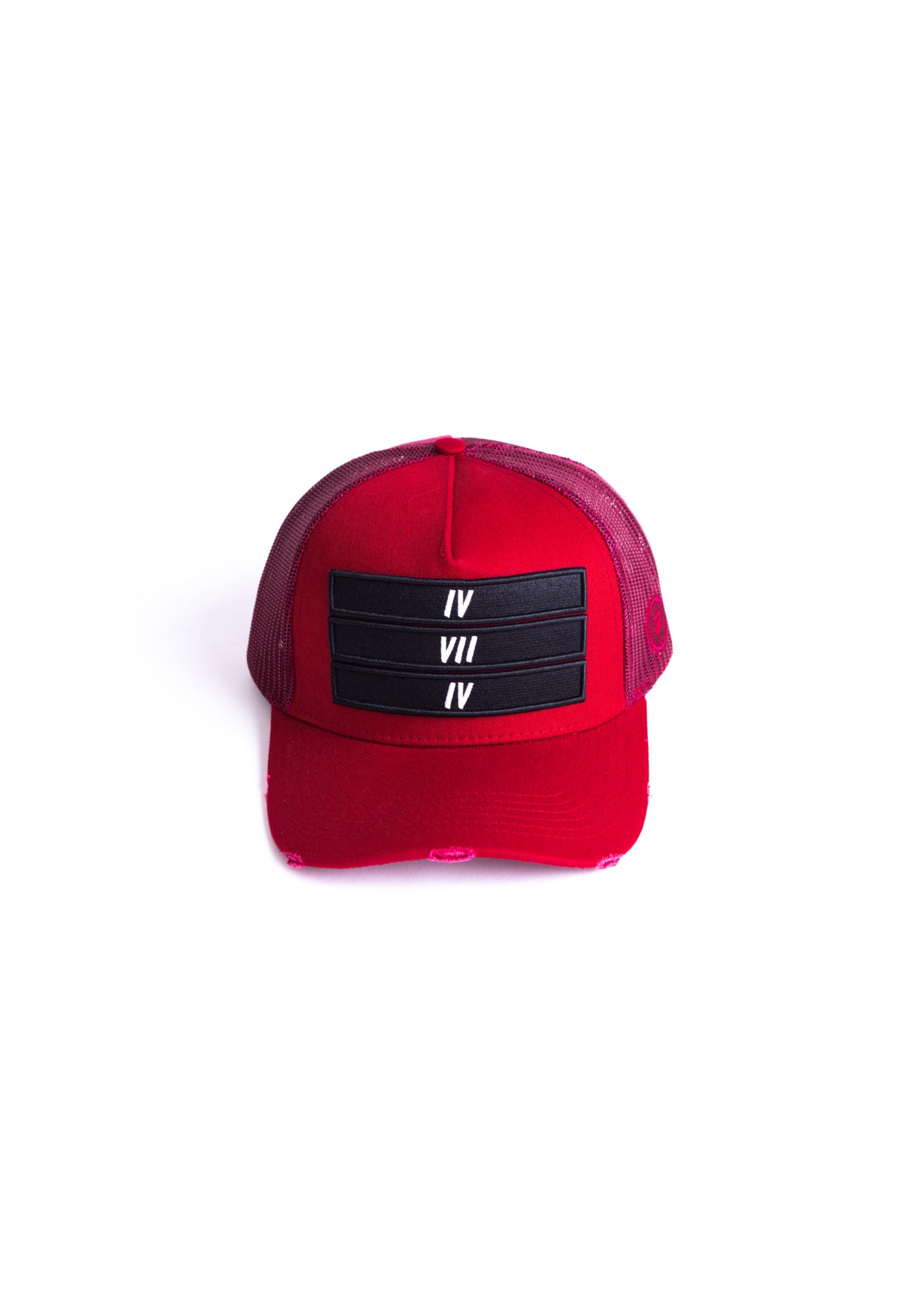 Limited Edition Maroon Red 474 3 Bars Trucker